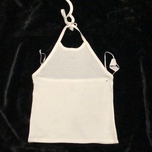 White halter top